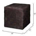 Product Image 8 for Woven Leather Ottoman from Jamie Young