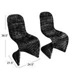 Product Image 3 for Sway Rattan Bar Stool Set of 2 from Creative Co-Op