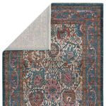 Product Image 3 for Romilly Oriental Teal/ Rust Rug from Jaipur 