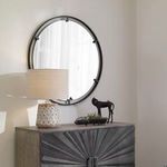 Product Image 2 for Cashel Round Iron Mirror from Uttermost