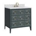 Product Image 8 for Santos 36" Vintage Navy Vanity with Rectangular Undermount Sink from Currey & Company