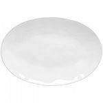Product Image 1 for Livia Large Ceramic Stoneware Lustrous Oval Platter - White from Costa Nova