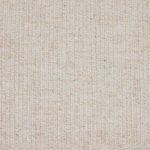 Back corner close-up showing stitching and texture of woven cream fabric