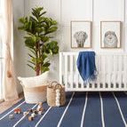 Product Image 8 for Corbina Indoor/ Outdoor Stripe Dark Blue/ Ivory Area Rug from Jaipur