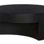 Opposite side angle showing curved angular base with matte black finish