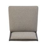 Top-down view of Glenview Dining Chair seat and upper frame, highlighting upholstery coverage