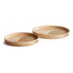 Product Image 1 for Jelani Cane Round Trays, Set Of 2 from Napa Home And Garden