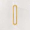 Groveland Station wall sconce shown full length, mounted vertically with dual glass ends