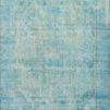 Loren Aqua Rug with vintage hand-knotted style, soft aqua blue tones, and detailed faded floral patterns