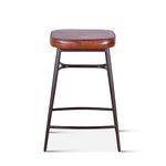 Product Image 3 for Hudson Backless Leather Counter Stool from World Interiors