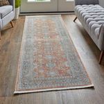 Product Image 4 for Marquette Rust / Blue Traditional Area Rug - 2'8" x 12' from Feizy Rugs