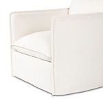 Corner section close-up showing texture and fabric weave of Andre Outdoor Swivel Chair