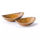 Product Image 1 for Horn Bowls With Brass Trim Pair from Regina Andrew Design