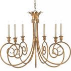 Product Image 2 for Eyelash Chandelier from Currey & Company