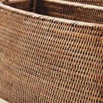 Product Image 7 for Burma Rattan Narrow Magazine Baskets, Set Of 2 from Napa Home And Garden