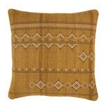 Sagira Tribal Gold/ Dark Gray Throw Pillow 22 inch image 5