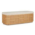 Product Image 1 for Anisa Patchwork Rattan Storage Bench from Currey & Company