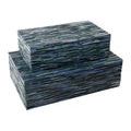 Product Image 1 for Perseus Blue Box, Set of 2 from Currey & Company
