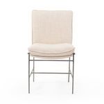 Front view of Ventura Irving Dining Chair showing squared backrest and layered seat cushion