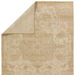 Product Image 11 for Danet Hand-Knotted Medallion Tan / Gold Rug 18" x 18" from Jaipur 