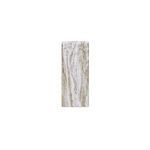 Front-facing flat surface with swirling beige and white marble pattern