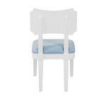 Product Image 2 for Bow Back Upholstered Dining Chair In Matte White Lacquer from Worlds Away