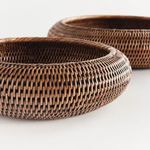 Product Image 3 for Burma Rattan Shallow Display Bowls, Set Of 2 from Napa Home And Garden
