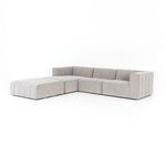 Product Image 13 for Langham Channeled 3 Pc Sectional W/ Ottoman from Four Hands