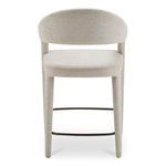 Rear view of Martens Stool showing the rounded backrest and open lower back design