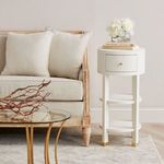 Product Image 6 for Claudette 1-Drawer Round Side Table from Villa & House
