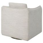 Product Image 6 for Corben White Linen Swivel Chair from Uttermost