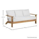 Product Image 15 for Ashland Teak Sofa from Summer Classics