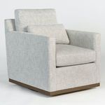 Product Image 1 for Denton Peppered Slate Polyester Swivel Chair from Alder & Tweed