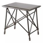 Product Image 1 for Collier Black Glass End Table from Uttermost
