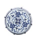 Product Image 3 for Blue & White Garden Stool Lion Motif from Legend of Asia