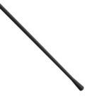 Close-up of the tapered end of the long, slender adjustable arm