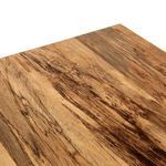 Top surface detail showing natural spalting patterns and color variation in wood