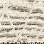 Product Image 2 for Manisa Global Hand-Woven Wool Black / Cream Rug - 2'6" x 8' from Surya