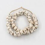 Product Image 1 for White Drum Eyes Kenya Cow Bone Beads Per String from Legend of Asia