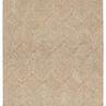Hand-tufted Castellan chevron rug in tan and ivory with geometric linear motif, 5 by 8 feet