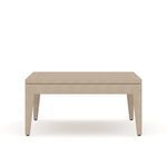 Side view highlighting the table’s rectangular shape and leg thickness.