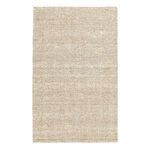 Handwoven Chevron area rug in neutral tones with natural jute fibers and alternating color pattern