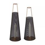 Product Image 1 for Dusk Candle Holders In Black And Copper   Set Of 2 from Elk Home