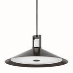 Isolated Clermont Pendant against white background showing bronze finish and alabaster shade clearly