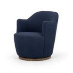 Product Image 11 for Aurora Small Upholstered Copenhagen Indigo Round Swivel Chair from Four Hands