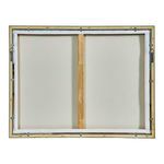 Back view of stretched canvas and wooden support frame of Desert Moment artwork