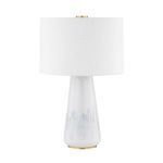 Product Image 1 for Saugerties 1-Light White Ash Ceramic Table Lamp from Hudson Valley