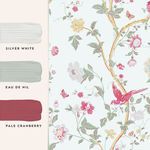 Product Image 4 for Laura Ashley Summer Palace Peony Botanical Wallpaper from Graham & Brown