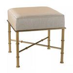 Product Image 1 for Gold Cane Bench In Cream Metallic from Elk Home