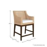 Product Image 5 for Peninsula Light Raffia Counter Stool from Summer Classics